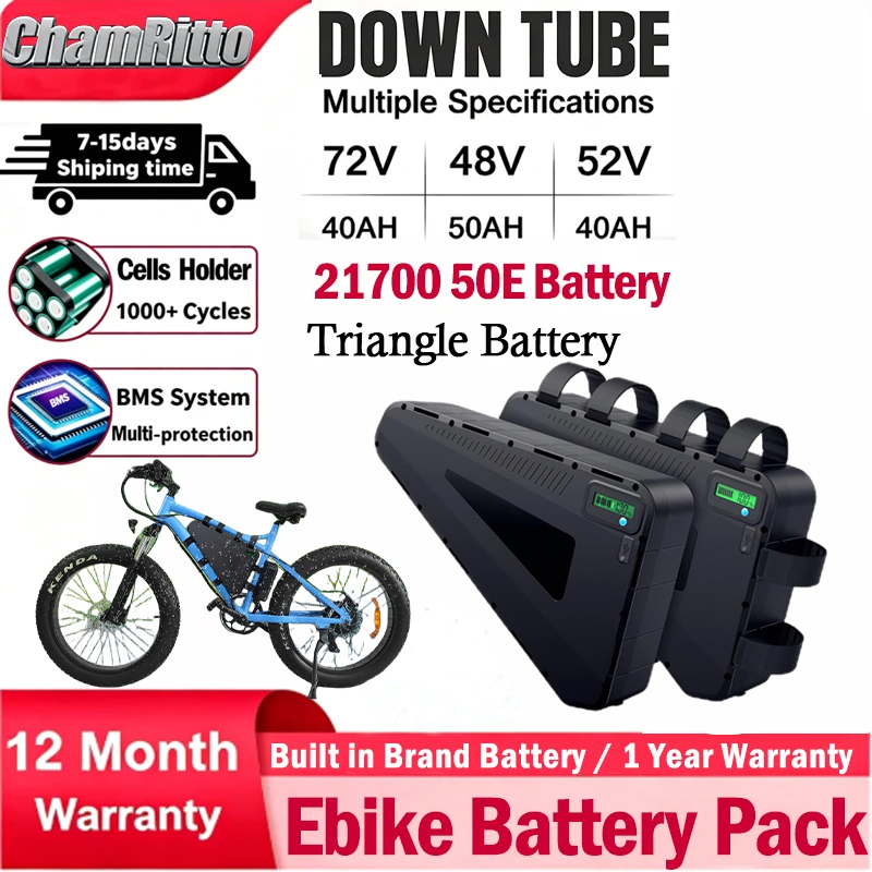 72V 50Ah 21700 Lithium Battery - Batterie de vélo électrique 60V 72V