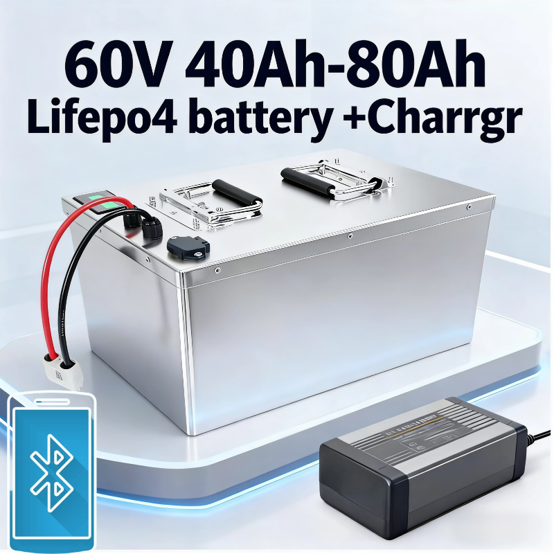 60V 50Ah Electric Scooter Battery - Batterie 60V LiFePO4 40Ah 50Ah 60Ah