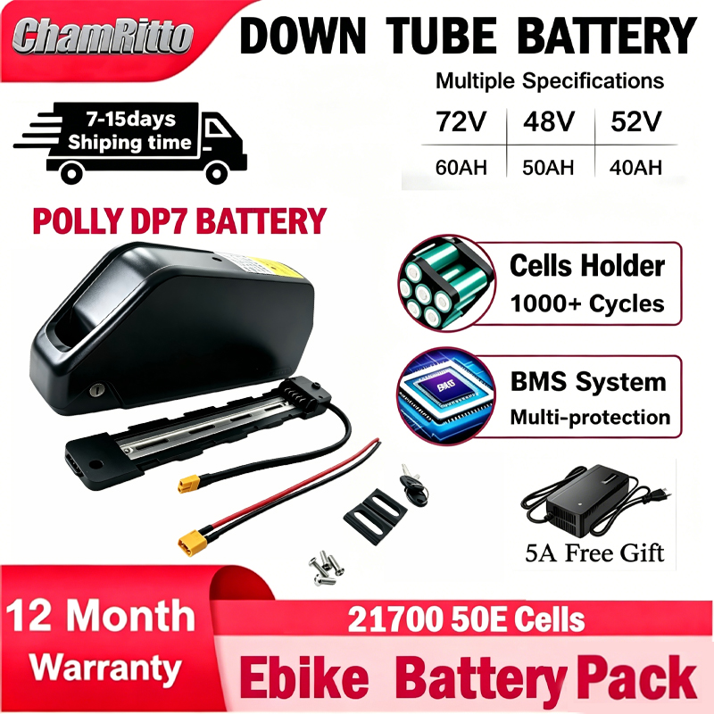 72V 50Ah 21700 Lithium Battery - Batterie pour vélo électrique E-bike Cham-Rider