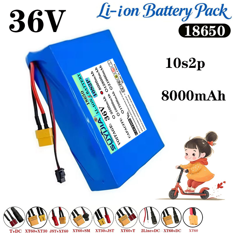 60V 50Ah Electric Scooter Battery - Batterie au lithium 36V 8Ah 10S2P