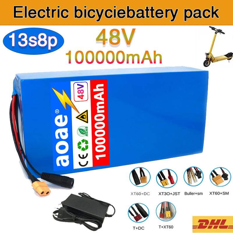60V 50Ah Electric Scooter Battery - Batterie au lithium 13S8P 48V 100ah,