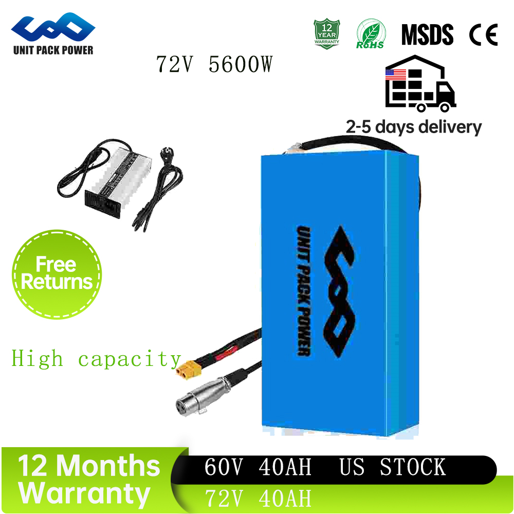 72V 40Ah Lifepo4 Battery Pack - Pack de batteries pour vélo électrique