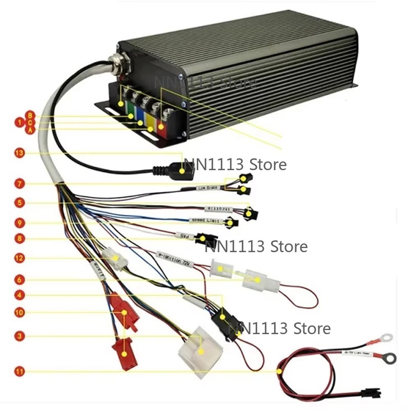 Capteur Hall 72V 100A 5000W, c - 72V 100A Sabvoton Controller avis et prix