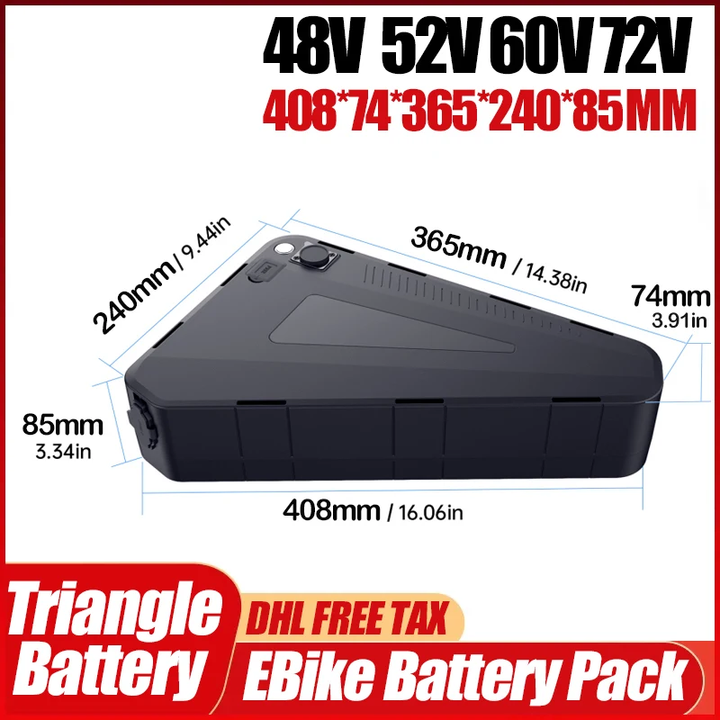 Batterie de vélo électrique 60 - 72V 50Ah 21700 Lithium Battery avis et prix