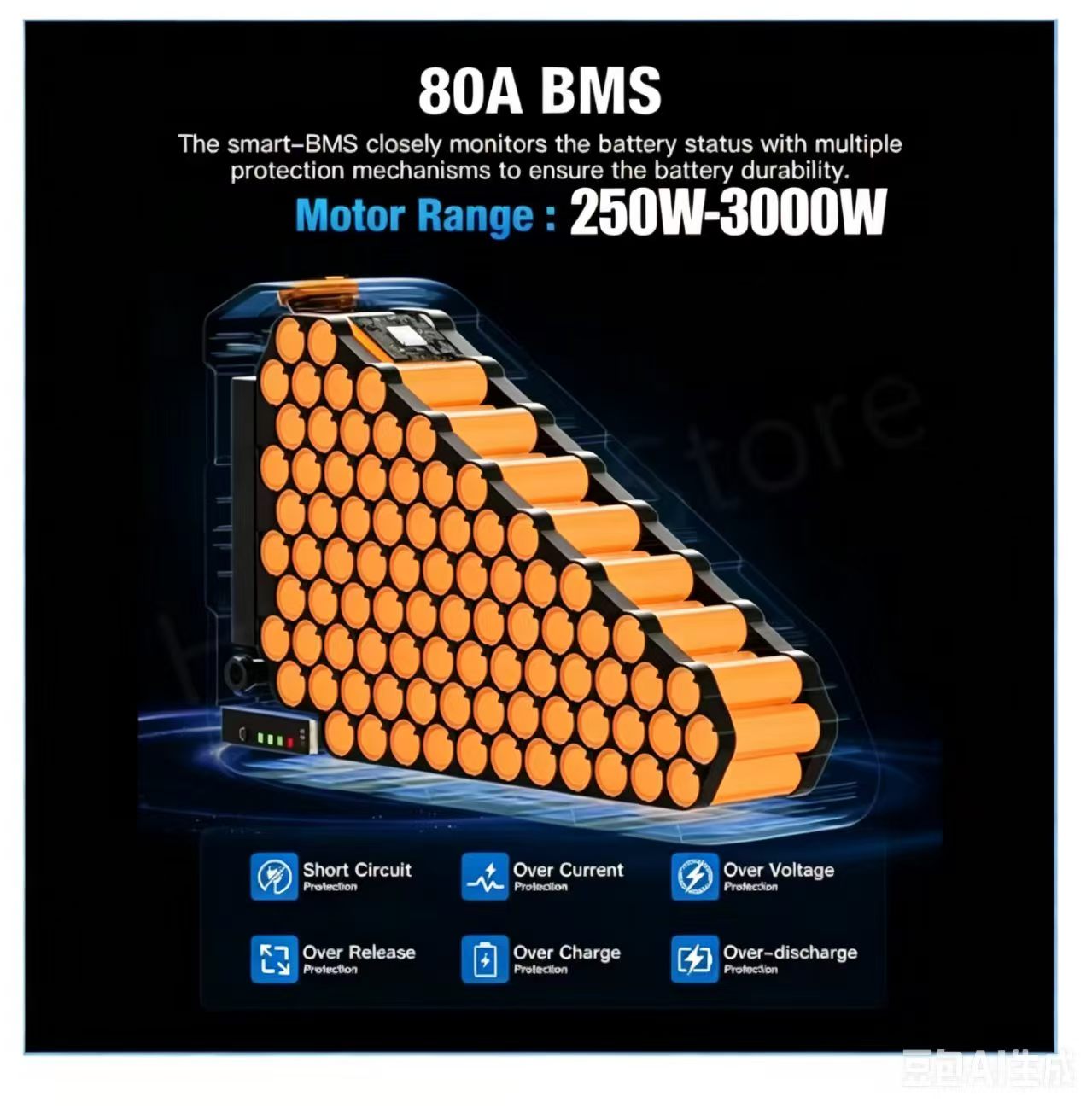 Batteries pour Vélo Électrique - 72V 50Ah 21700 Lithium Battery avis et prix