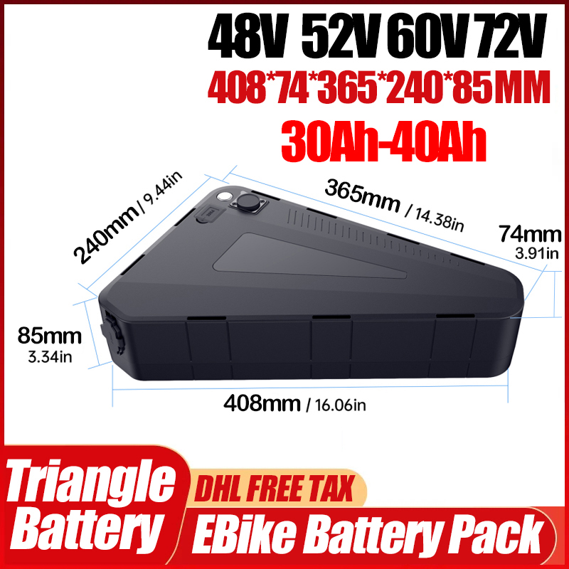 Batterie de vélo électrique 36 - 72V 50Ah 21700 Lithium Battery avis et prix