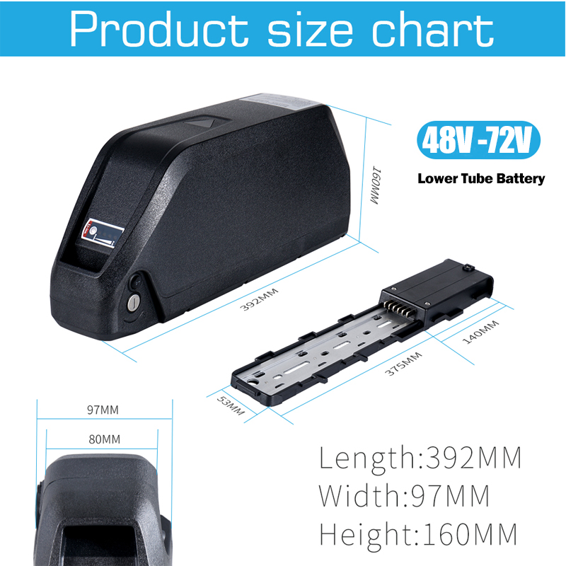 Batterie de vélo électrique 48 - 72V 50Ah 21700 Lithium Battery avis et prix