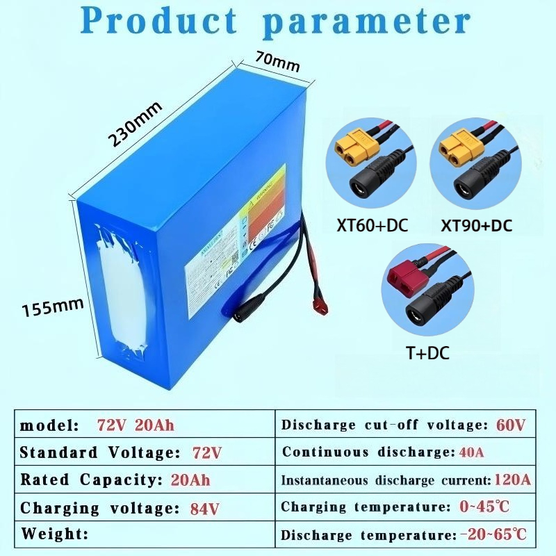 Batterie au Lithium 21700 72V, - 72V 40Ah Lifepo4 Battery Pack avis et prix