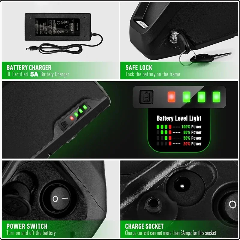 E vélo Hailong chamrider batte - 72V 50Ah 21700 Lithium Battery avis et prix